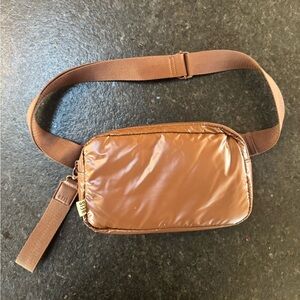 Beis Expandable Pouch Crossbody Backpack NWOT Brown